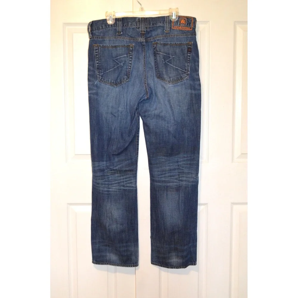 ROCK & REPUBLIC Riptide Straight Leg Denim Jeans Men's 36 x‎ 32 Inseam 31.5